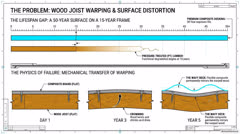 The Wavy Deck: Why Composite Boards Mirror Warped Wood Joists